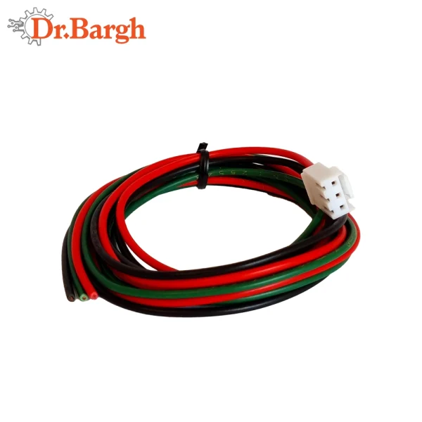 کابل پاور PLC مونتاژ شده با سه سیم 0.75 و سوکت استاندارد